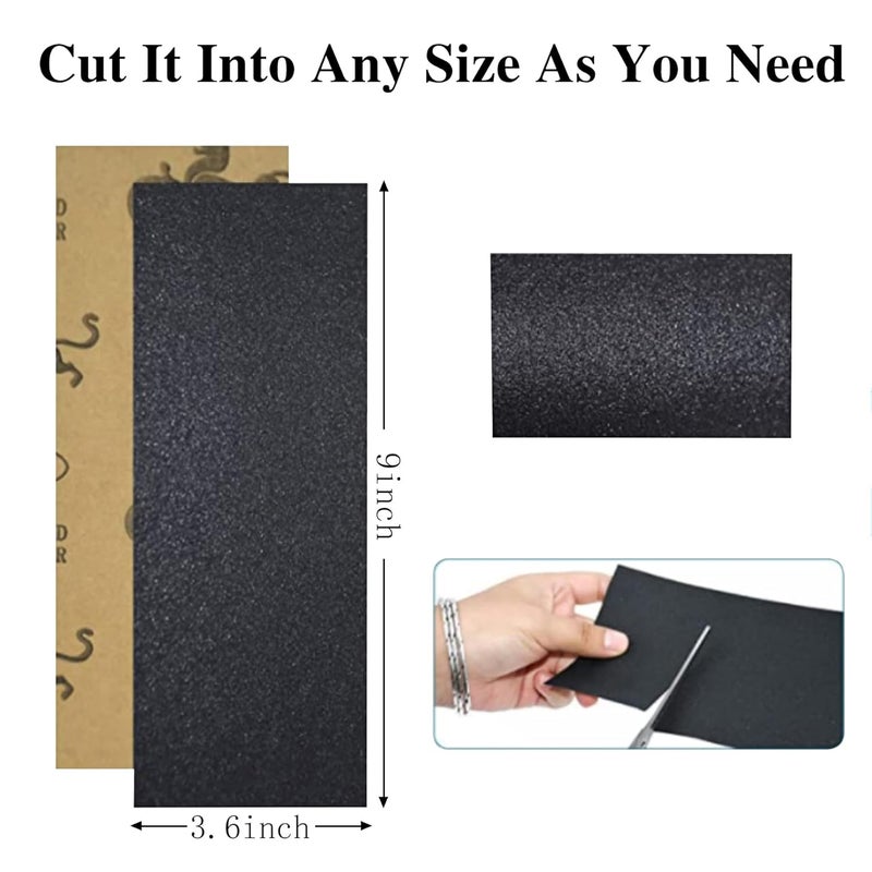 VRKET 100PCS Wet Dry Sandpaper,80 to 5000 Assorted Grit Sand Paper Sheets for Wood Furniture Finishing,Metal Sanding and Automotive Polishing - Image 5